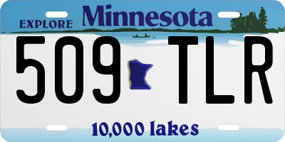 MN license plate 509TLR
