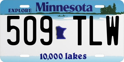 MN license plate 509TLW