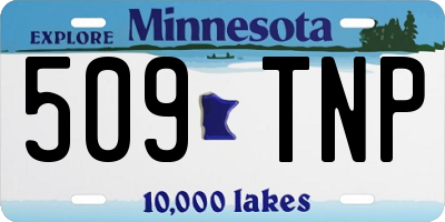 MN license plate 509TNP