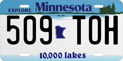 MN license plate 509TOH