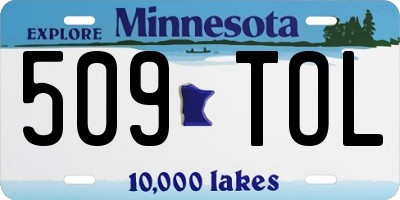 MN license plate 509TOL