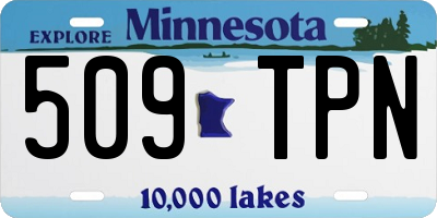 MN license plate 509TPN