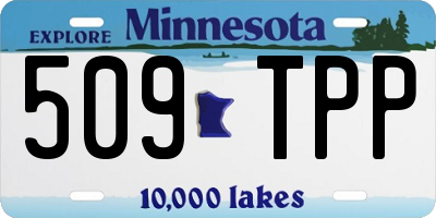 MN license plate 509TPP
