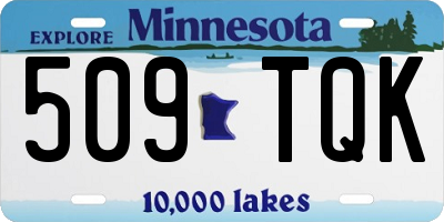MN license plate 509TQK