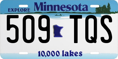 MN license plate 509TQS