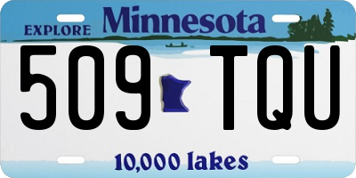 MN license plate 509TQU