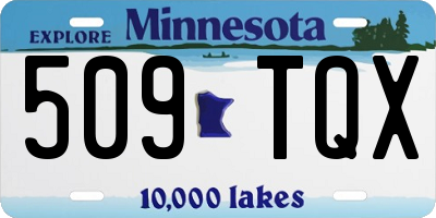 MN license plate 509TQX