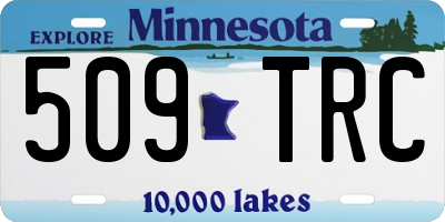 MN license plate 509TRC