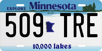 MN license plate 509TRE