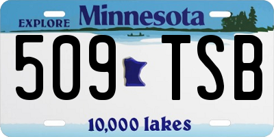 MN license plate 509TSB