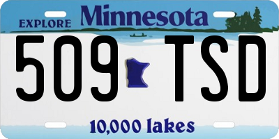 MN license plate 509TSD
