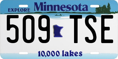 MN license plate 509TSE