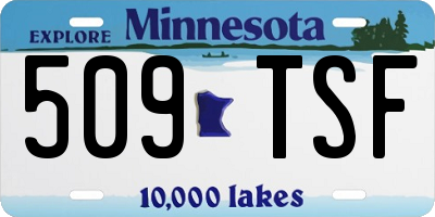 MN license plate 509TSF