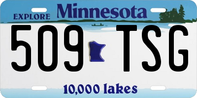 MN license plate 509TSG