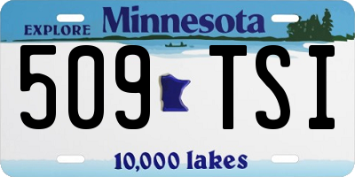 MN license plate 509TSI