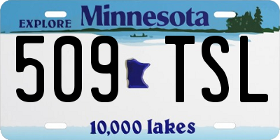 MN license plate 509TSL