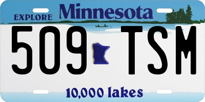 MN license plate 509TSM