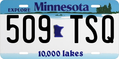 MN license plate 509TSQ