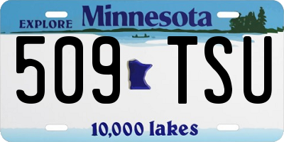 MN license plate 509TSU