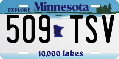 MN license plate 509TSV