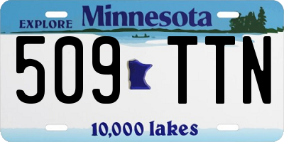 MN license plate 509TTN