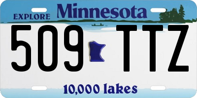 MN license plate 509TTZ