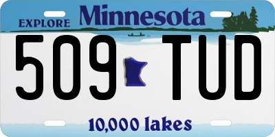 MN license plate 509TUD