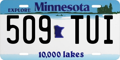 MN license plate 509TUI