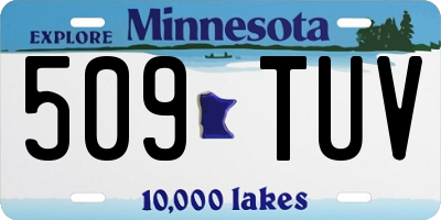 MN license plate 509TUV
