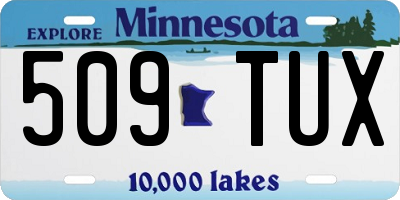 MN license plate 509TUX