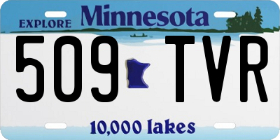 MN license plate 509TVR