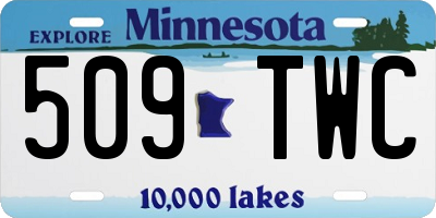 MN license plate 509TWC