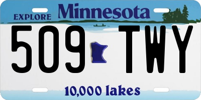 MN license plate 509TWY