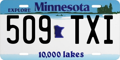 MN license plate 509TXI