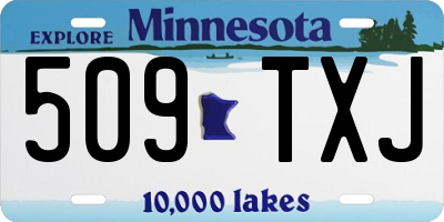 MN license plate 509TXJ
