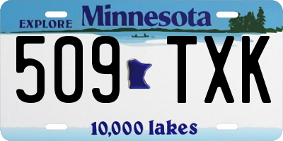 MN license plate 509TXK