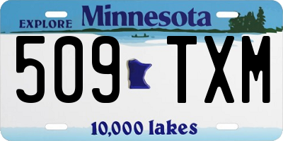 MN license plate 509TXM