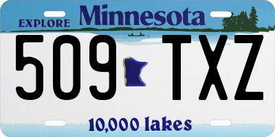 MN license plate 509TXZ
