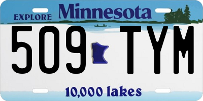 MN license plate 509TYM