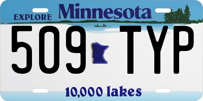 MN license plate 509TYP
