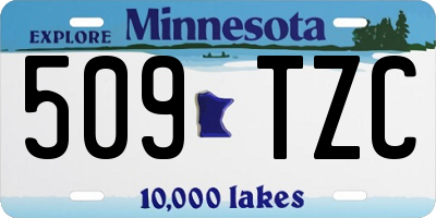 MN license plate 509TZC