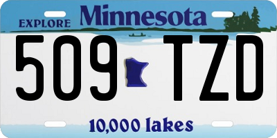 MN license plate 509TZD