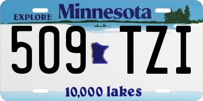 MN license plate 509TZI