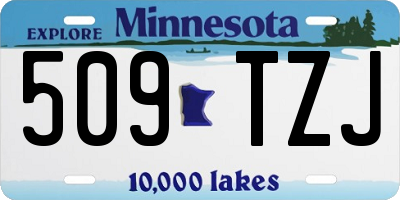 MN license plate 509TZJ