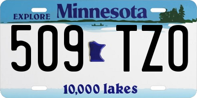 MN license plate 509TZO
