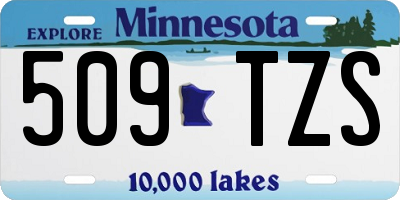 MN license plate 509TZS