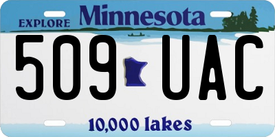 MN license plate 509UAC