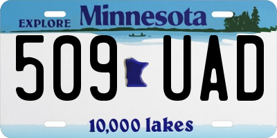 MN license plate 509UAD