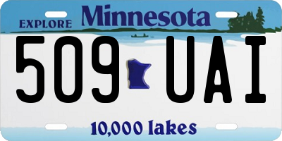 MN license plate 509UAI