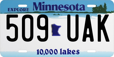 MN license plate 509UAK
